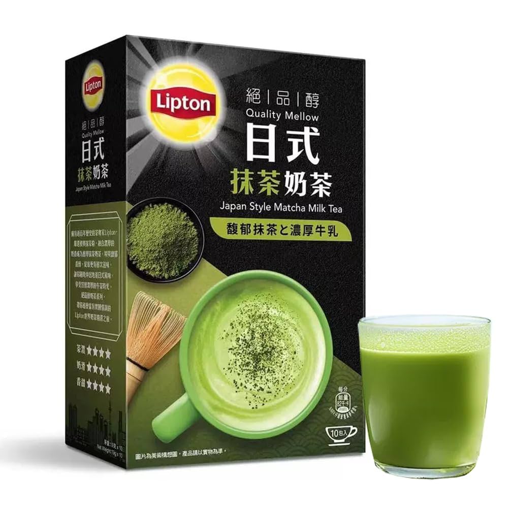 Lipton Matcha Instant Milk Tea Sticks (10 pieces)